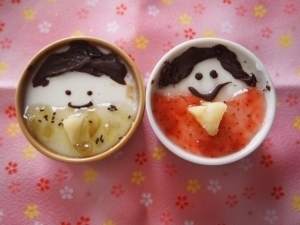 ☆ひなまつりに♪　簡単　お内裏様とお雛様のゼリー☆ ,お雛様,