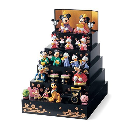 [ベルメゾン] ディズニー 段飾り 雛人形 おひなさま フルセット 5段飾り ブラック（雛壇),お雛様,