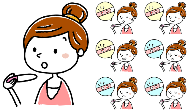 妊娠検査薬の陽性、陰性イメージ,妊娠検査薬,フライング,いつから