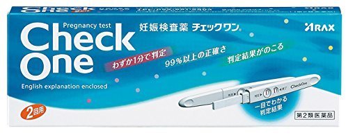 【第2類医薬品】チェックワン 2回用,妊娠検査薬,フライング,いつから