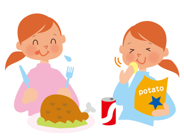 食欲増加のイメージイラスト,妊娠超初期,食欲,