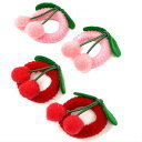 チェリー ベビー 赤ちゃん ヘアゴム(2コ) さくらんぼ | 赤 レッド ピンク ベビーゴム パイルゴム ヘアアクセ 髪留め あかちゃん baby キッズ 子供 痛くない 安全 柔らかい かわいい おしゃれ お出かけ 1才 2才 3歳 全品 送料無料 実施中,赤ちゃん,ヘアゴム,