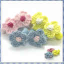 木綿 ニットフラワー ベビー 赤ちゃん ヘアゴム (2コ) | ベビーゴム パイルゴム ヘアー_アクセサリー 髪留め あかちゃん baby キッズ 子供 痛くない 安全 柔らかい かわいい 可愛い おしゃれ お出かけ お誕生日 1才 2才 3歳 全品 送料無料 実施中,赤ちゃん,ヘアゴム,