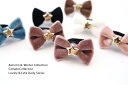 ★新色追加★【miniゴム】2本セットヘアゴム◎miniゴールドスター付きベロアりぼんデザイン,赤ちゃん,ヘアゴム,