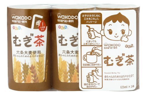 元気っち! むぎ茶 125ml×18本,赤ちゃん,麦茶,