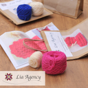 北欧柄 手編みベビーソックス キット 6ヵ月〜12ヵ月 選べる3色 【 Lia Agency 手編み ソックスキット ウール 毛糸 手作り 編み物 手芸 】( キッチンブランチ ),赤ちゃん,靴下,サイズ