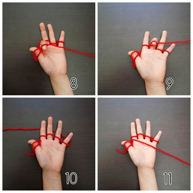 指編み、編み方,簡単,マフラー,指あみ