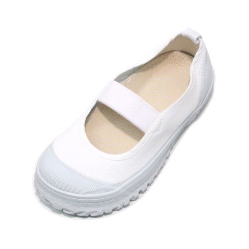 教育シューズ　教育バレーＤＸ (17.5, 白),小学校,上履き,