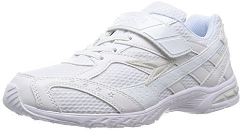 [シュンソク] SYUNSOKU 運動靴 レモンパイ (通学履き) マジックタイプ LEJ 2870 W/W (白/白/21.0),小学校,上履き,