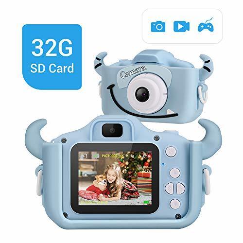 LYPULIGHT子供用 デジタルカメラ トイカメラ 子供プレゼント 子供カメラ 1600万画素 2.0インチ 多機能 USB充電 日本語説明書付き 子供の日 誕生日 知育 教育 男女兼用 (ブルー),おもちゃ,カメラ,