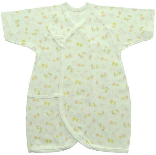 ベビーストーリー スムース プリント コンビ肌着 50~60cm クリーム JT25048 日本製,コンビ肌着,