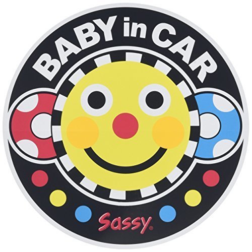 Sassy ベビーインカーステッカー スマイリーフェイス 【車用】NZSA100701,ベビーインカー,