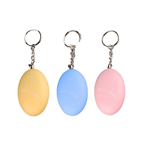 SOMAN 防犯ブザー 大音量 120dbの音量 ピンを抜くだけ 操作簡単 女性/高齢者/子供に対応 誘拐防止・防災・救助 卵型 (イエロー),小学校,入学準備,