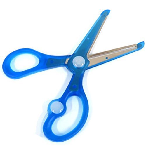 クツワ STAD 安全はさみ きっちょん SS101BL 刃渡り48mm ブルー,小学校,入学準備,