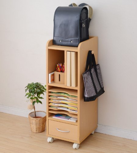 山善(YAMAZEN) おかたづけラック(多段タイプ) ナチュラル FJR-9030CYK(NB),小学校,入学準備,