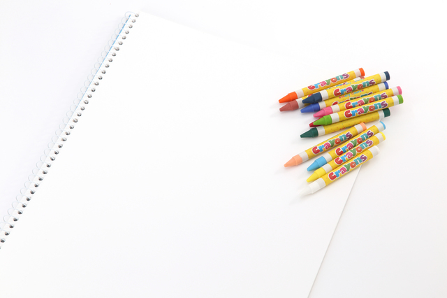 クレヨンと画用紙,クレヨン ,クレパス,