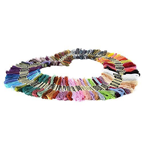 LIHAO 刺しゅう糸 刺繍系 100本100色 まとめ買い 色分け　ミサンガ　タッセル,手作り,マスコット,