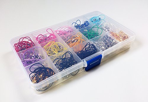 カニカン 付き 携帯 ストラップ 13色 130本 セット 収納 ケース 付き [丸カン 5mm 付属],手作り,マスコット,