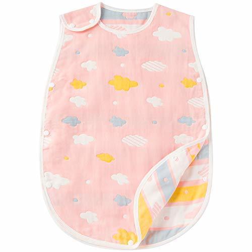 Hapipana 綿100% 6重ガーゼ スリーパー ベビー キッズ 赤ちゃん コットン 柔らかい 寝冷え防止 (女の赤ちゃん B, ベビーサイズ),ベビー,スリーパー,