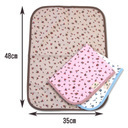 ＜お得価格！＞ 4/6まで 日本製 メール便可 パイル素材 ベビー おむつ替えシート おむつ替えマット 〔小花柄〕 〔48x35cm〕 防水 おむつかえ No.4330,防水シーツ,ベビー,