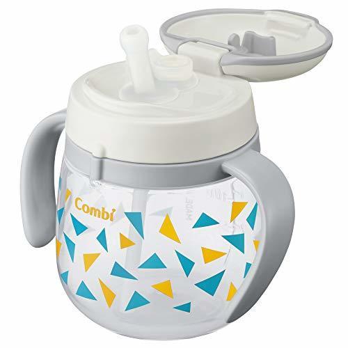 コンビ ラクマグ 漏れないストロー さんかく オフホワイト 240ml,赤ちゃん,ストロー,