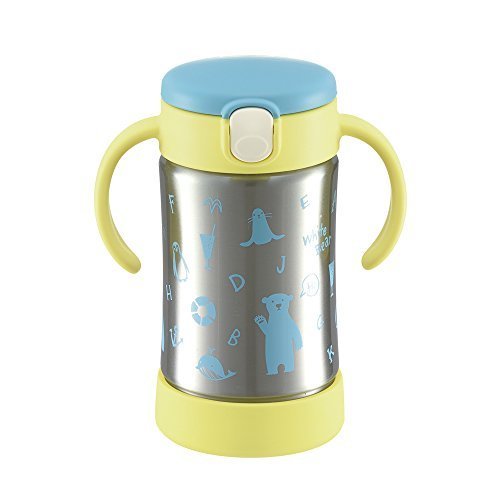 リッチェル Richell トライ 保冷ストローマグ 300ml イエロー 7カ月頃から ステンレス製の保冷ボトルで、おいしさキープ,赤ちゃん,ストロー,