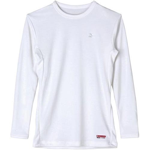 (ミズノ)MIZUNO アウトドアウエア ブレスサーモ クルーネックナガソデJ [ジュニア] A2JA5901 01 ホワイト 150,小学校,パンツ,