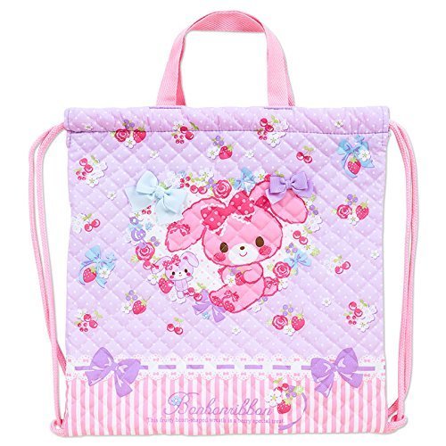 ぼんぼんりぼん キルティング手ひも巾着(ベリー),体操着袋,作り方,