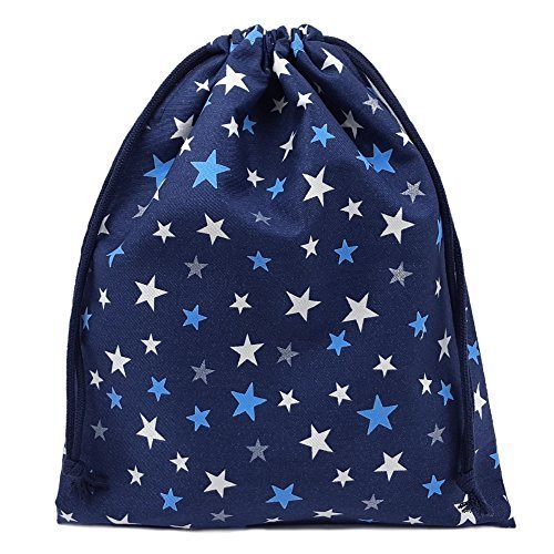 手作り 体操着袋 男の子 キッズ 体操着入れ 大 巾着 紺×星柄　温か味あるハンドメイド品で通園通学に 大きいサイズ 体操服入れ 体操服袋 お着替え袋 お着替え入れ 入園 入学 ハンドメイド 男の子 シンプル 子供用,体操着袋,作り方,