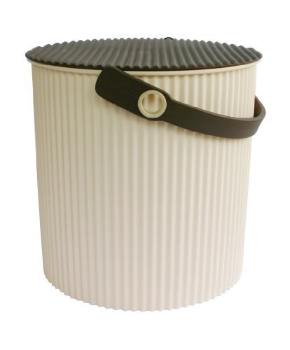 八幡化成 フタ付きバケツ sceltevie omnioutil(オムニウッティ) L 10L アイボリー,布おむつ,洗濯,