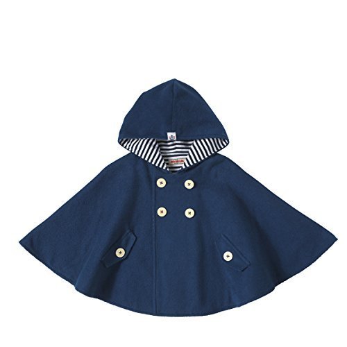 ミキハウス (MIKIHOUSE) ポンチョ 11-3802-782 F 紺,赤ちゃん,ポンチョ,