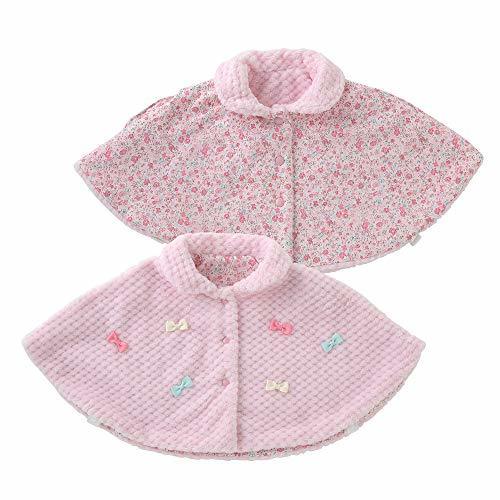 (チャックルベビー) chuckle BABY スウィートガールリバーシブルマント 60-90cm（ワンサイズ） ピンク P5442-00-20,赤ちゃん,ポンチョ,
