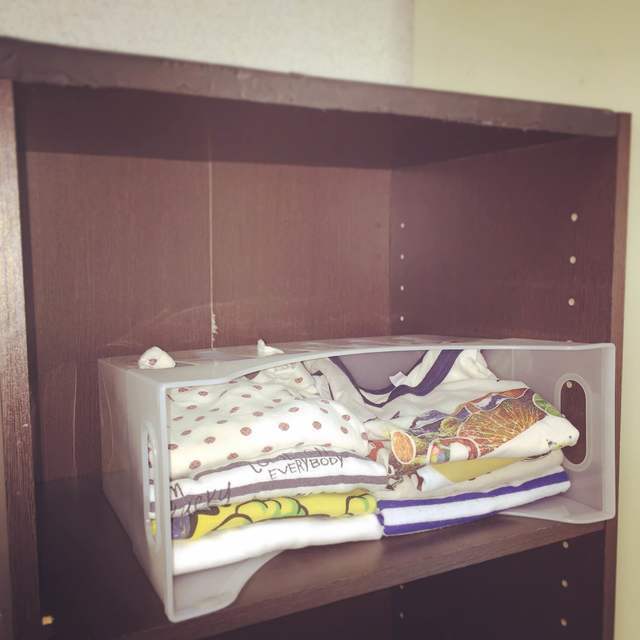 ファイルケース収納例 オリジナル画像,子供服,収納,