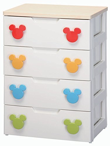 アイリスオーヤマ チェスト キッズ ディズニー ミッキー 4段 幅56×奥行43×高さ81cm MHG-554,子供服,収納,
