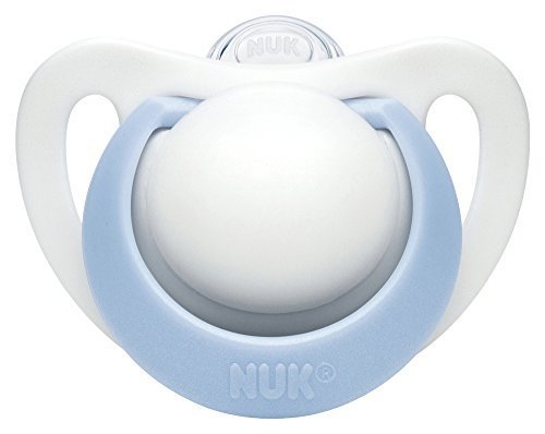 NUK おしゃぶり ジーニアス 2.0 (キャップ付)【0~6ヶ月】/シリコーン ブルー S OCNK0230102,赤ちゃん,おしゃぶり,