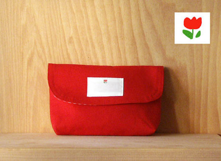 名札（氏名票）つき お弁当入れ　お弁当袋 かぶせ型（フラップタイプ） マジックテープ（「マジックテープ」は（株）クラレの面ファスナーの登録商標）つき （面ファスナー） オリジナルワンポイント t2赤ちゅーりっぷ,お弁当袋,作り方,