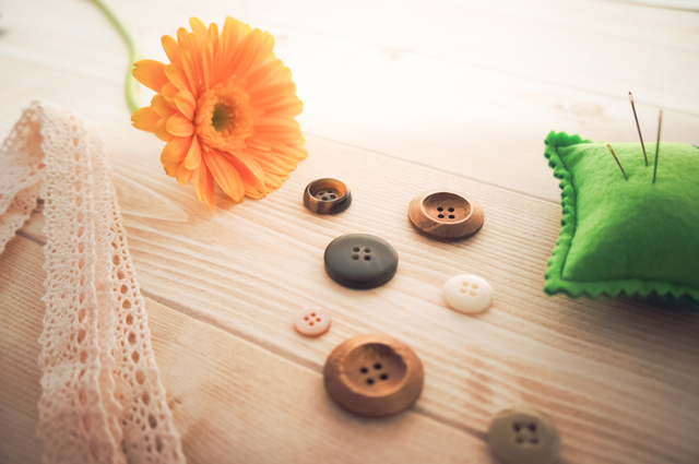 ボタン,手作り絵本,