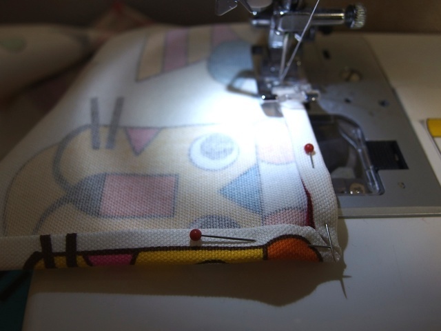 【3】ミシン縫い,ランチョンマット,作り方,