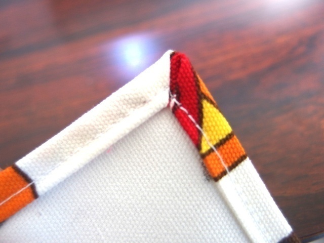 【6】額縁の仕上がり,ランチョンマット,作り方,