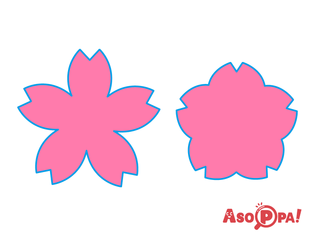 さくらの花びら工程10,春,遊び,