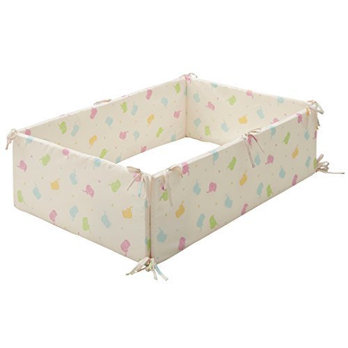 西松屋 [SmartAngel] ミニベッドガード（ゾウ柄）,ベビーベッドガード,