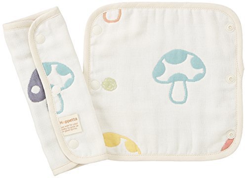 Hoppetta シャンピニオン ふくふくガーゼ(6重ガーゼ) サッキングパッド ロング,抱っこ紐,よだれカバー,