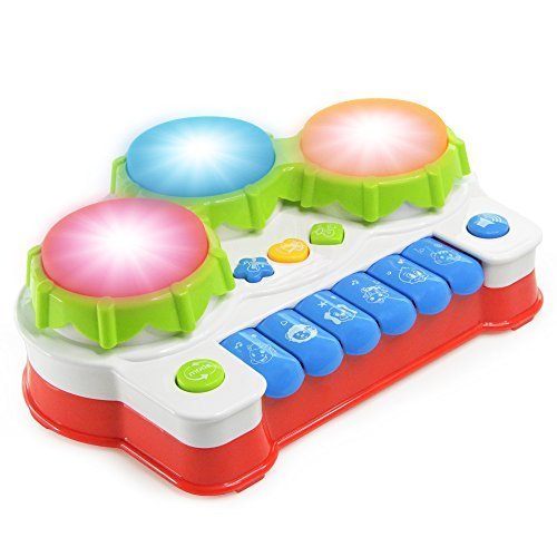NextX ドラム おもちゃ 赤ちゃん 多機能 キーボード 知育 玩具 鉄琴と 二点セット,おもちゃ,ピアノ,