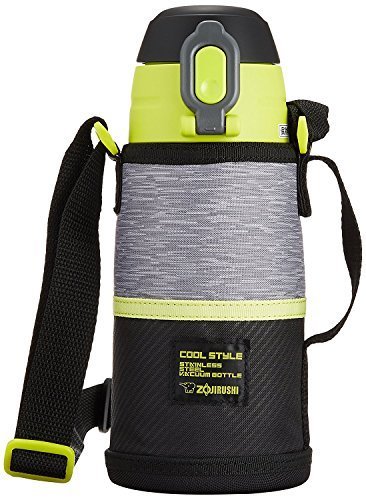 象印 水筒 直飲み ステンレスクールボトル 0.6L ライムブラック SD-JK06-BG,小学生,水筒,