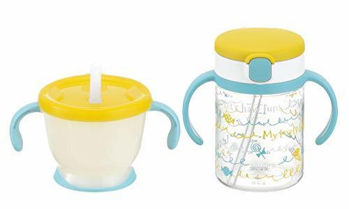 リッチェル アクリア いきなりストローマグセットR イエロー,ベビーマグ,