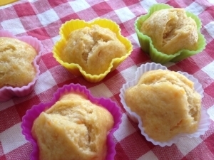 離乳食☆人参＆バナナ＆きな粉蒸しパン,離乳食,蒸しパン,