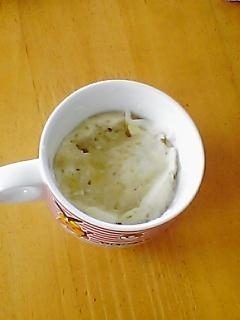 離乳食　カップでバナナ蒸しパン ,離乳食,蒸しパン,