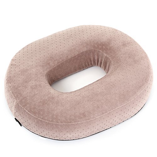 World Zakka 高反発 円座クッション ドーナツ型 クッション 痔 産後 ブラウン,ドーナツクッション,