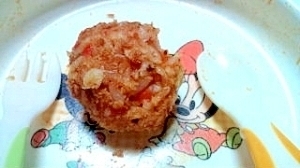 離乳食に☆ライスコロッケ風 ,離乳食,ミートソース,