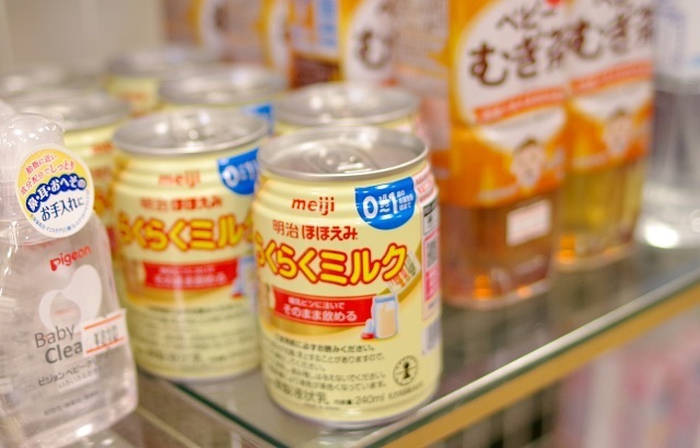 売店で液体ミルク,液体ミルク,